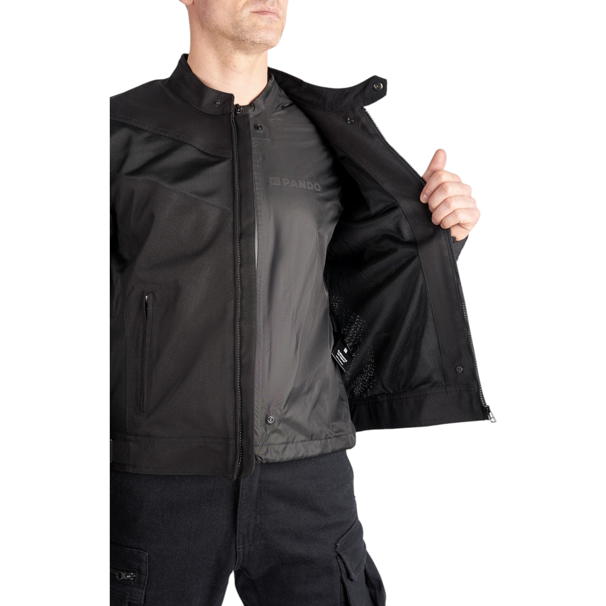 PANDO MOTO AIR TATE JACKET BLACK