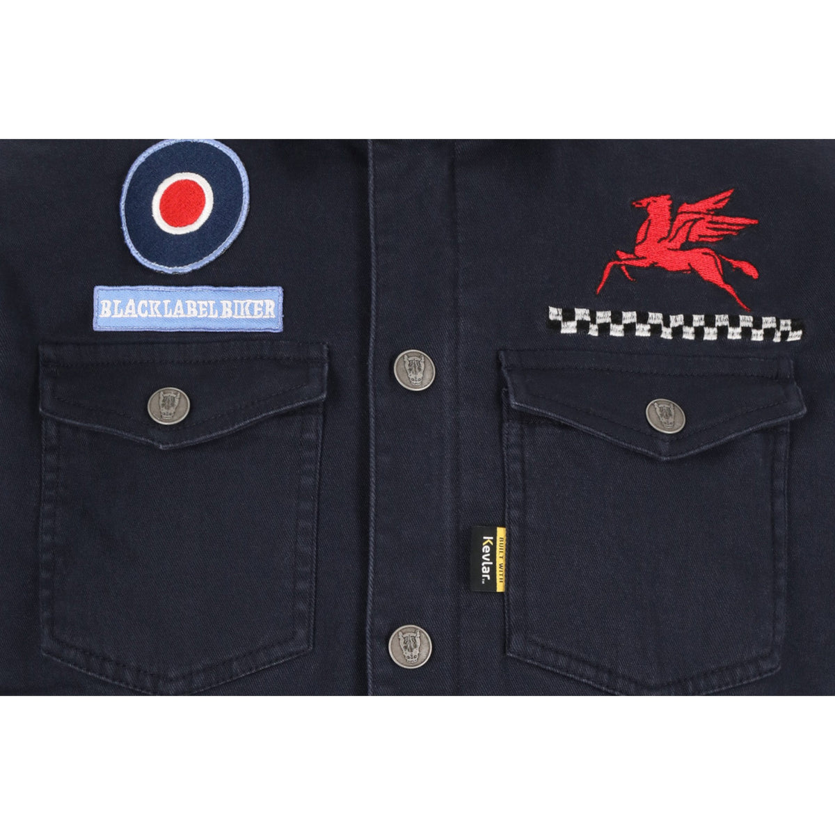 Black Label Biker Chamarra Isle of Man — vista 5