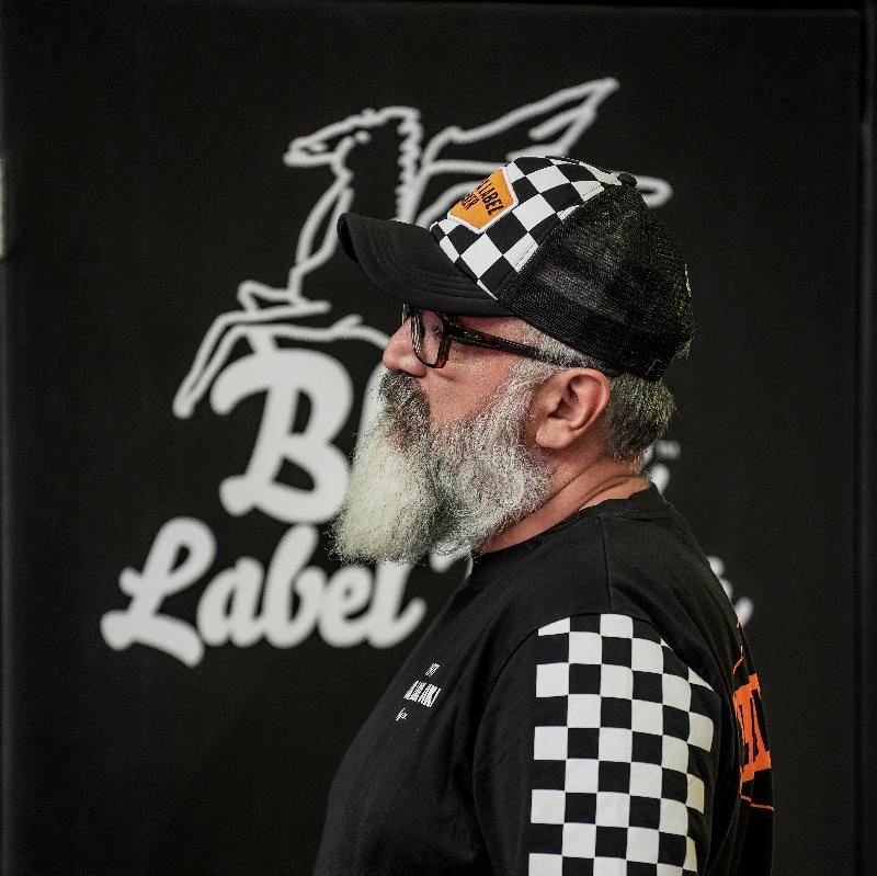 Black Label Biker Gorra Checkers