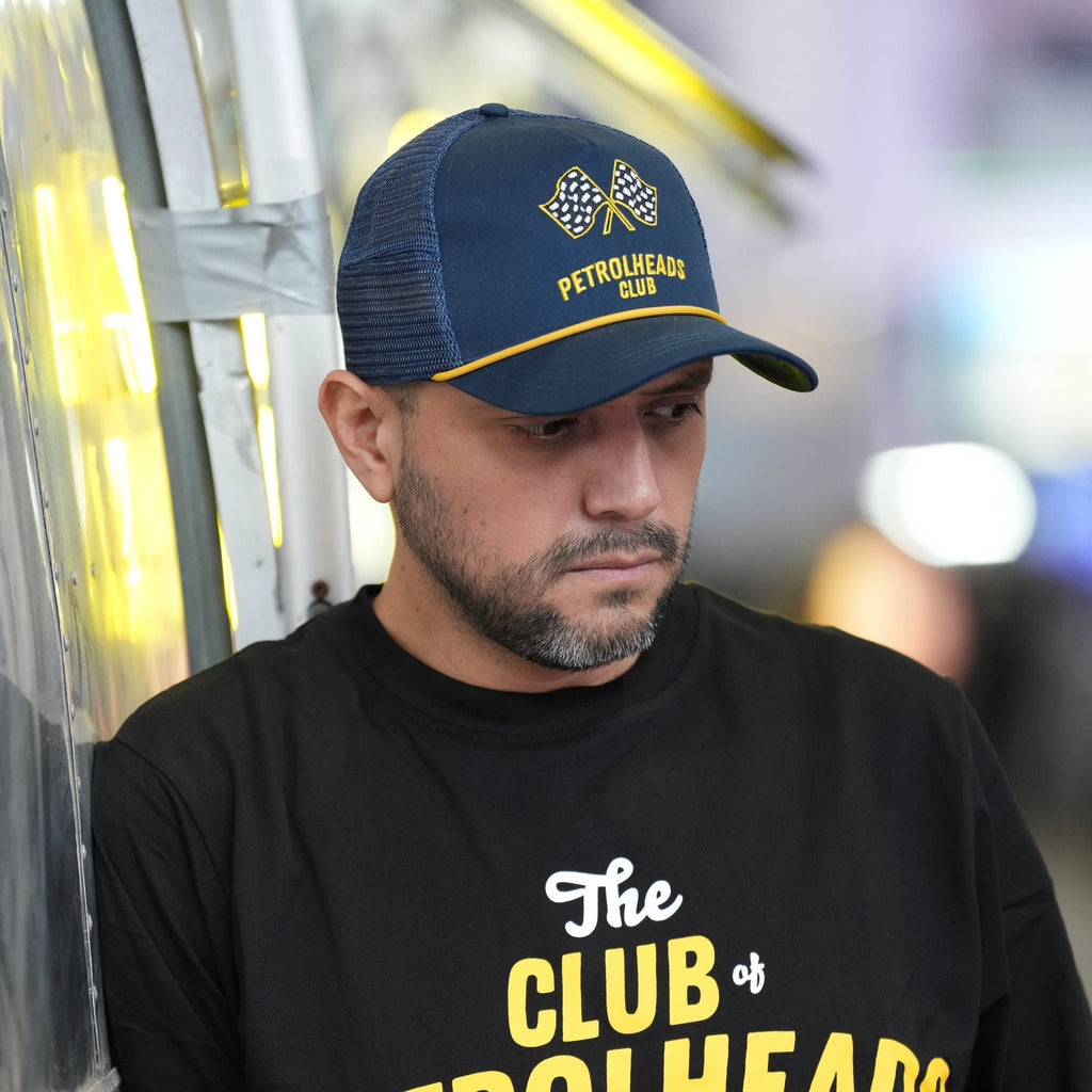 Black Label Biker Gorra Petrolhead Blue