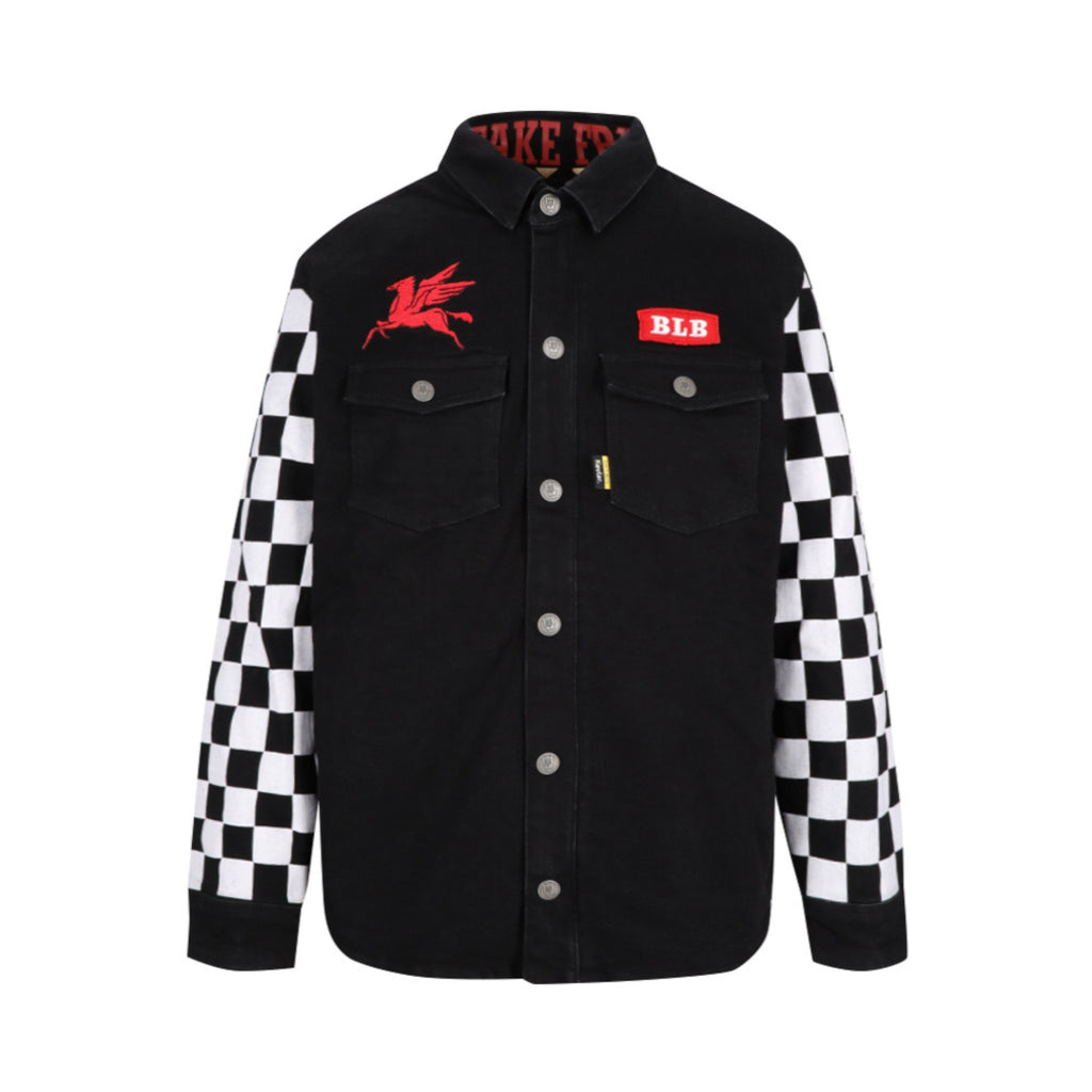 Black Label Biker Chamarra Oilers Riders