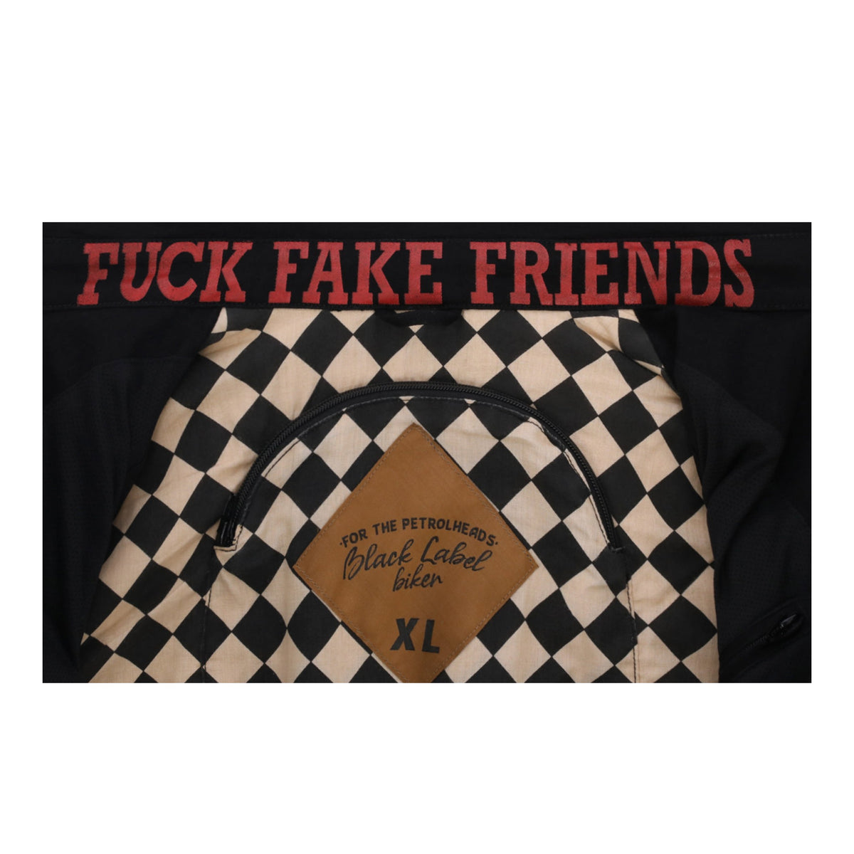 Black Label Biker Chamarra Oilers Riders — vista 3