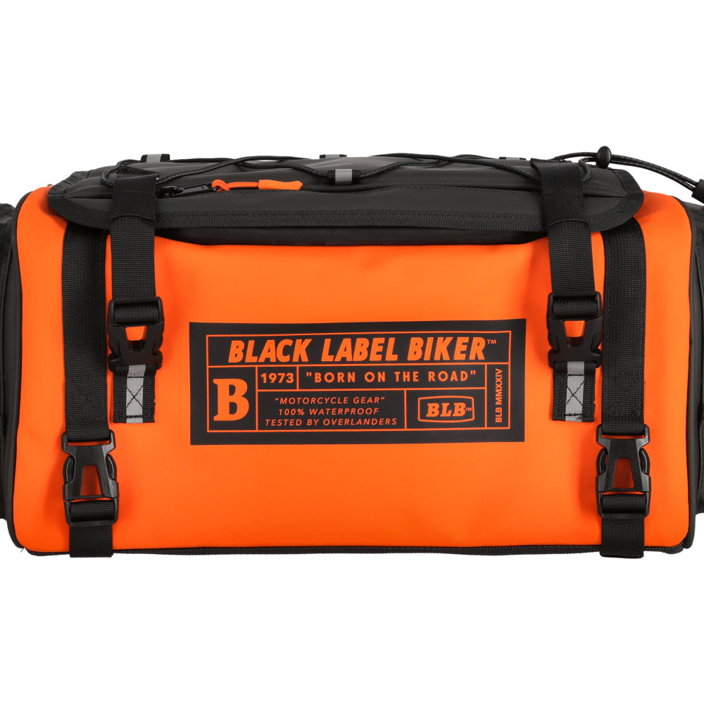 Black Label Biker  Born in the Road Travel Bag 35L - Naranja — vista 4