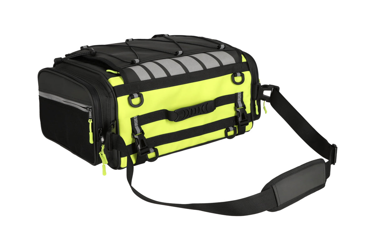 Black Label Biker  Born in the Road Travel Bag 35L - Verde Limón — vista 3