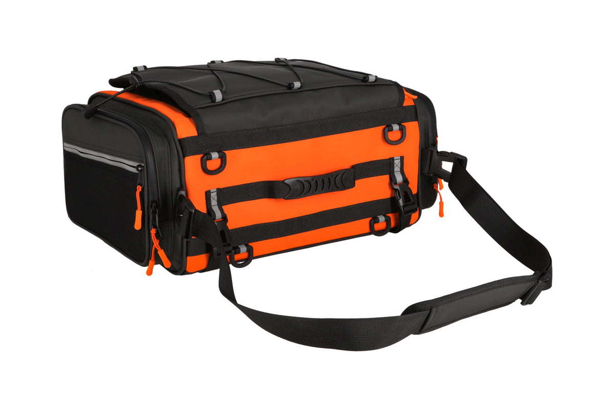 Black Label Biker  Born in the Road Travel Bag 35L - Naranja — vista 2