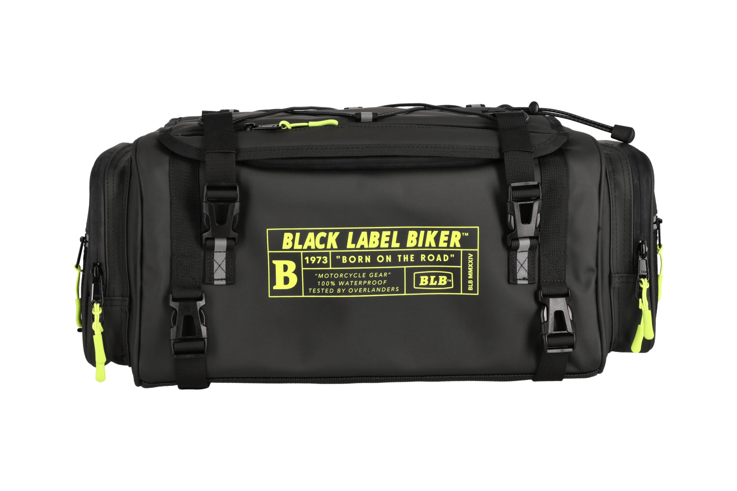 Black Label Biker  Born in the Road Travel Bag 35L - Verde Limón