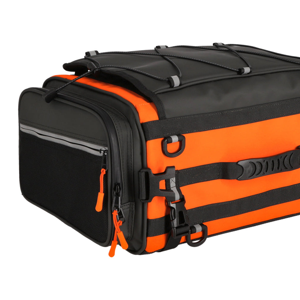 Black Label Biker  Born in the Road Travel Bag 35L - Naranja — vista 3