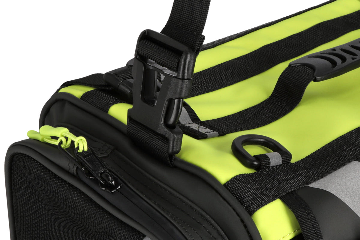 Black Label Biker  Born in the Road Travel Bag 35L - Verde Limón — vista 4