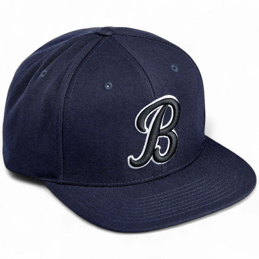 Biltwell Script B Snap Back - Navy de BILTWELL INC. — vista 1