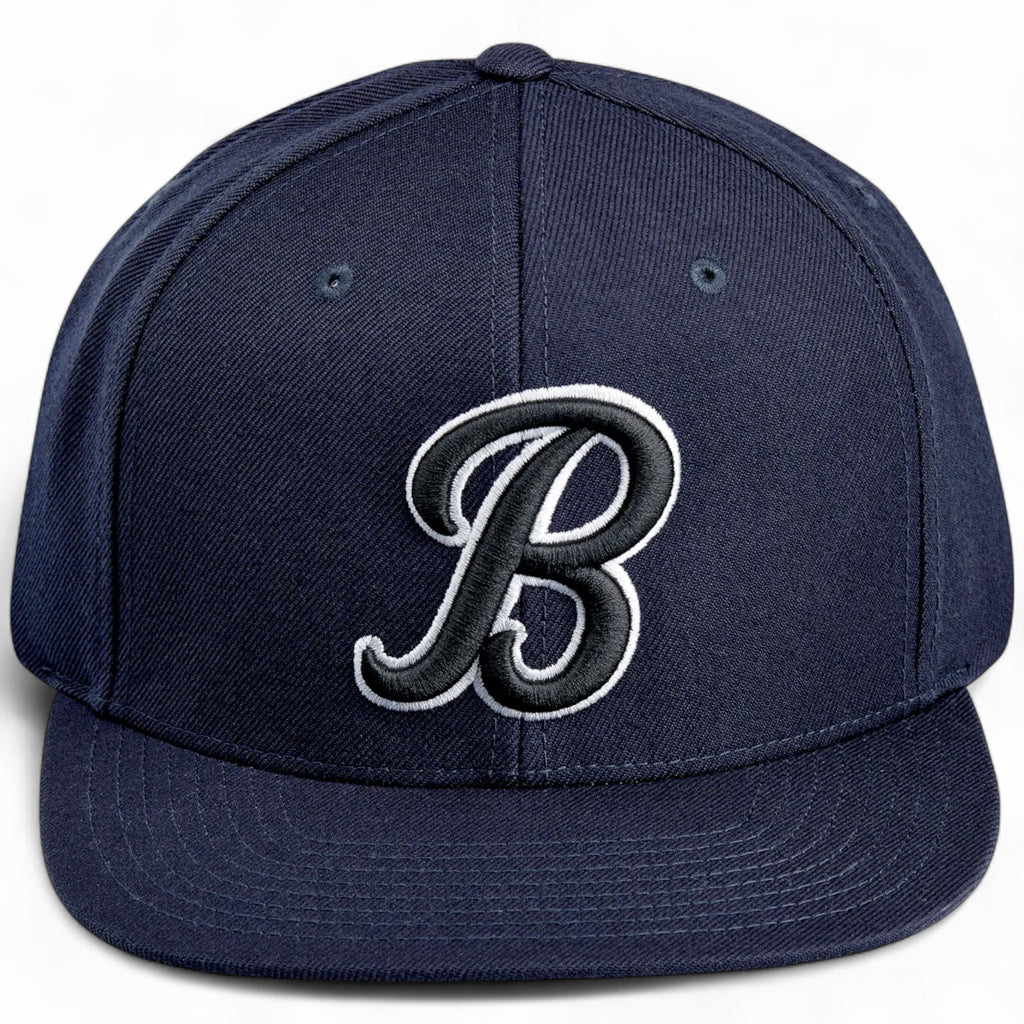 Biltwell Script B Snap Back - Navy
