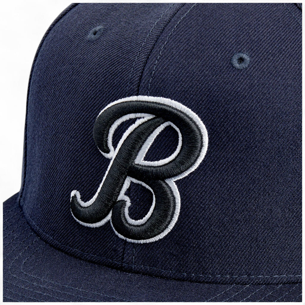 Biltwell Script B Snap Back - Navy