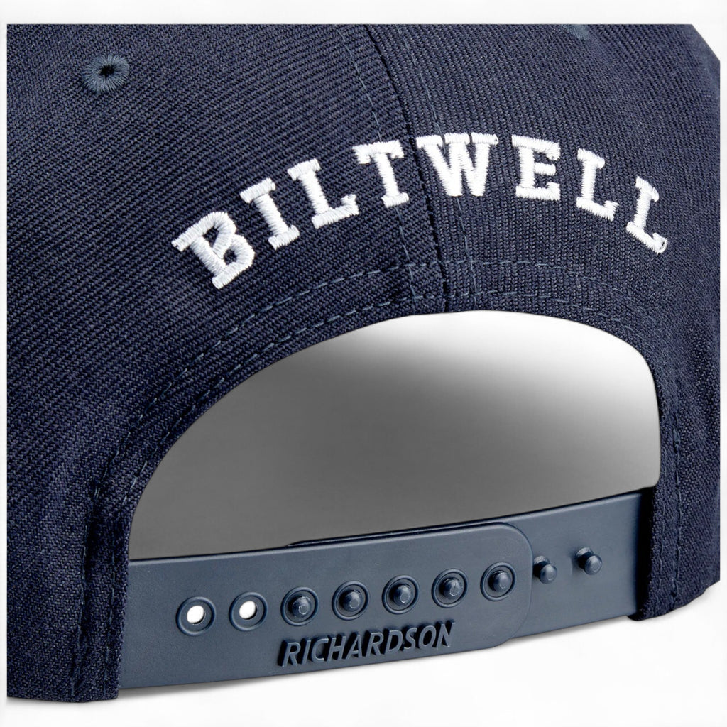 Biltwell Script B Snap Back - Navy