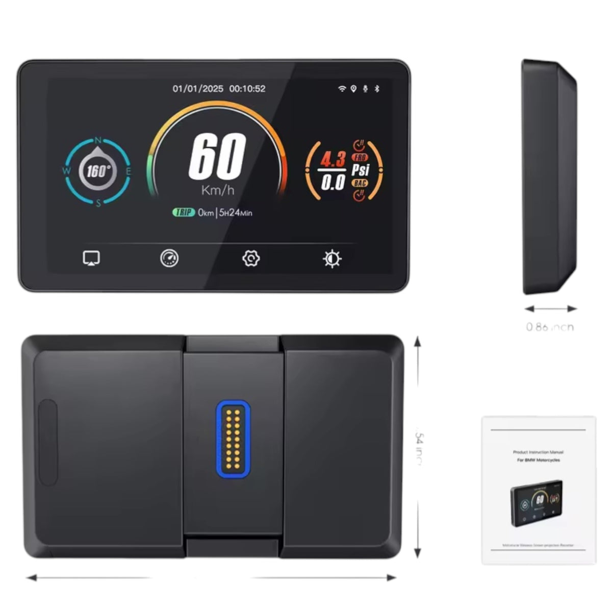 Q-Nine Pantalla Inteligente para BMW (CarPlay / Android Auto) Soporte GPS OEM de QNine — vista 2