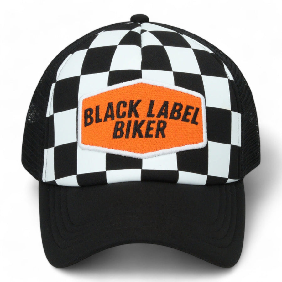 Black Label Biker Gorra Checkers — vista 1