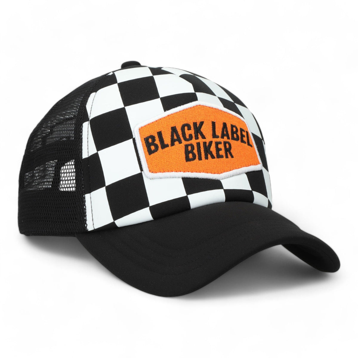 Black Label Biker Gorra Checkers — vista 2