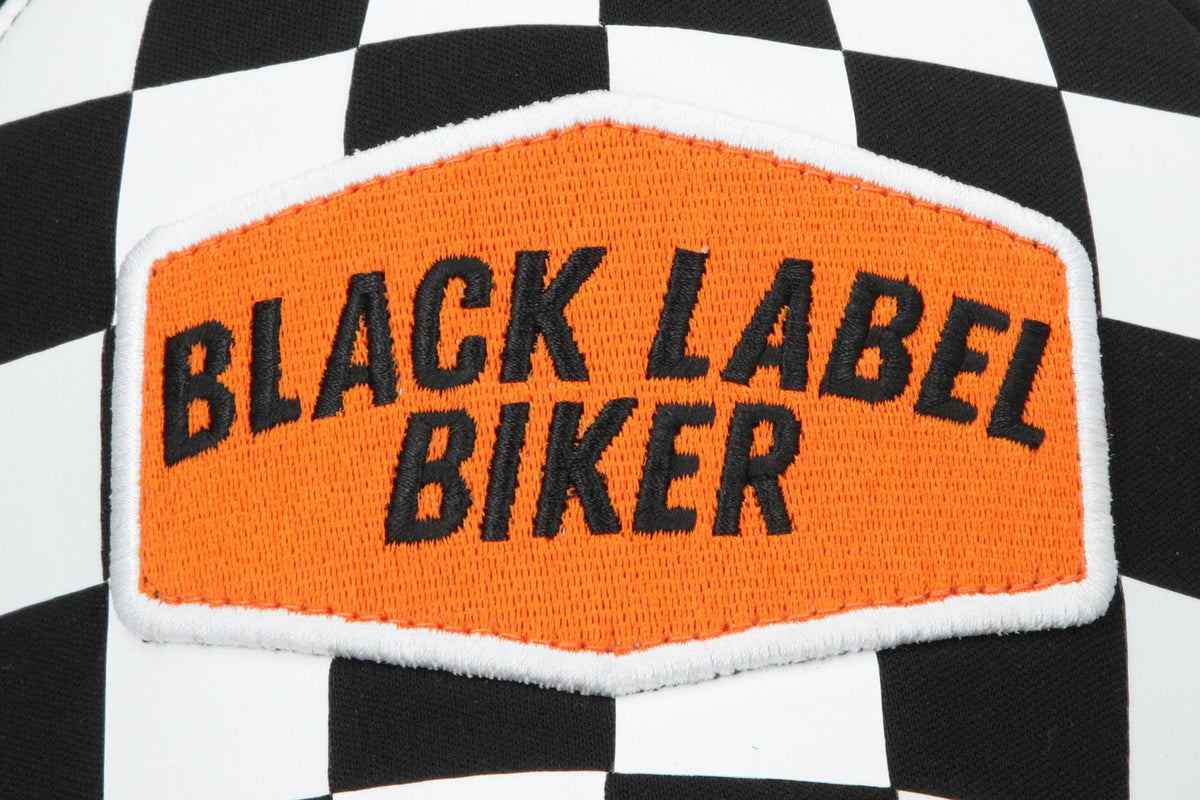 Black Label Biker Gorra Checkers — vista 4