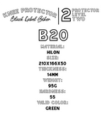 Black Label Biker Protecciones de Rodillas Chicas (Hombros/Codos) Nivel CE2