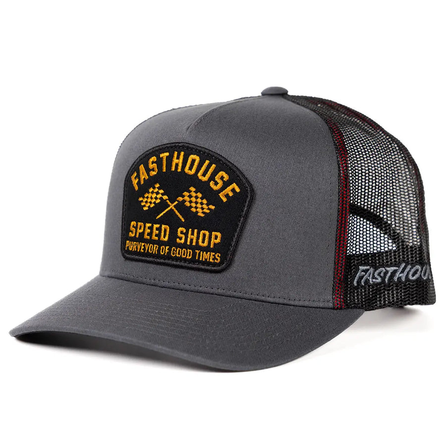 Fasthouse Crossroad Hat Dark Gray — vista 1