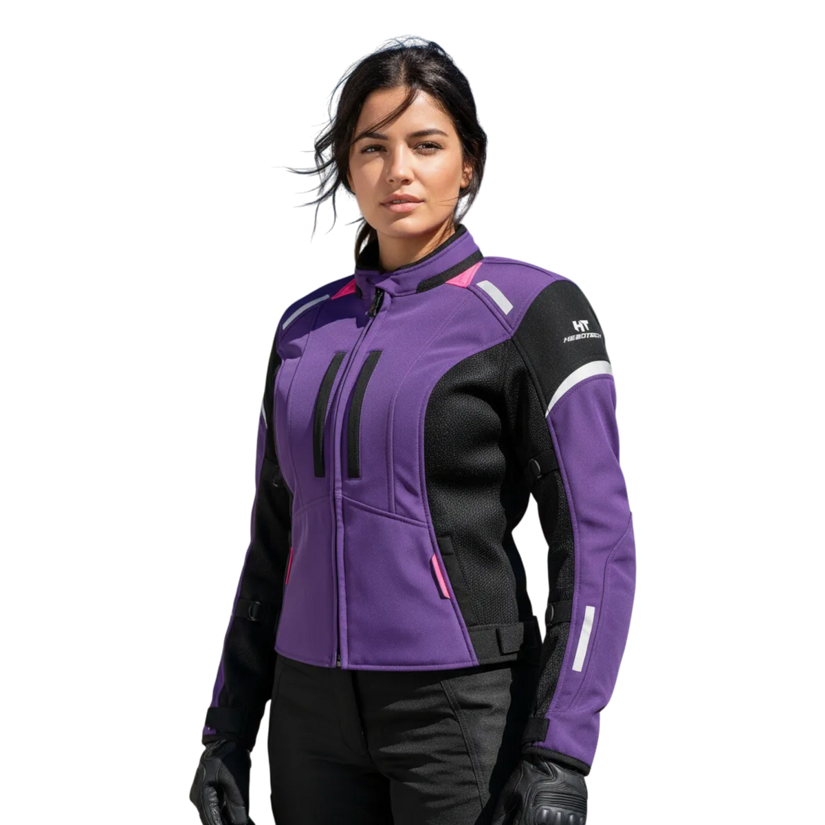 Hebotech HT Jacket Luzern Softshell Woman Purple — vista 3