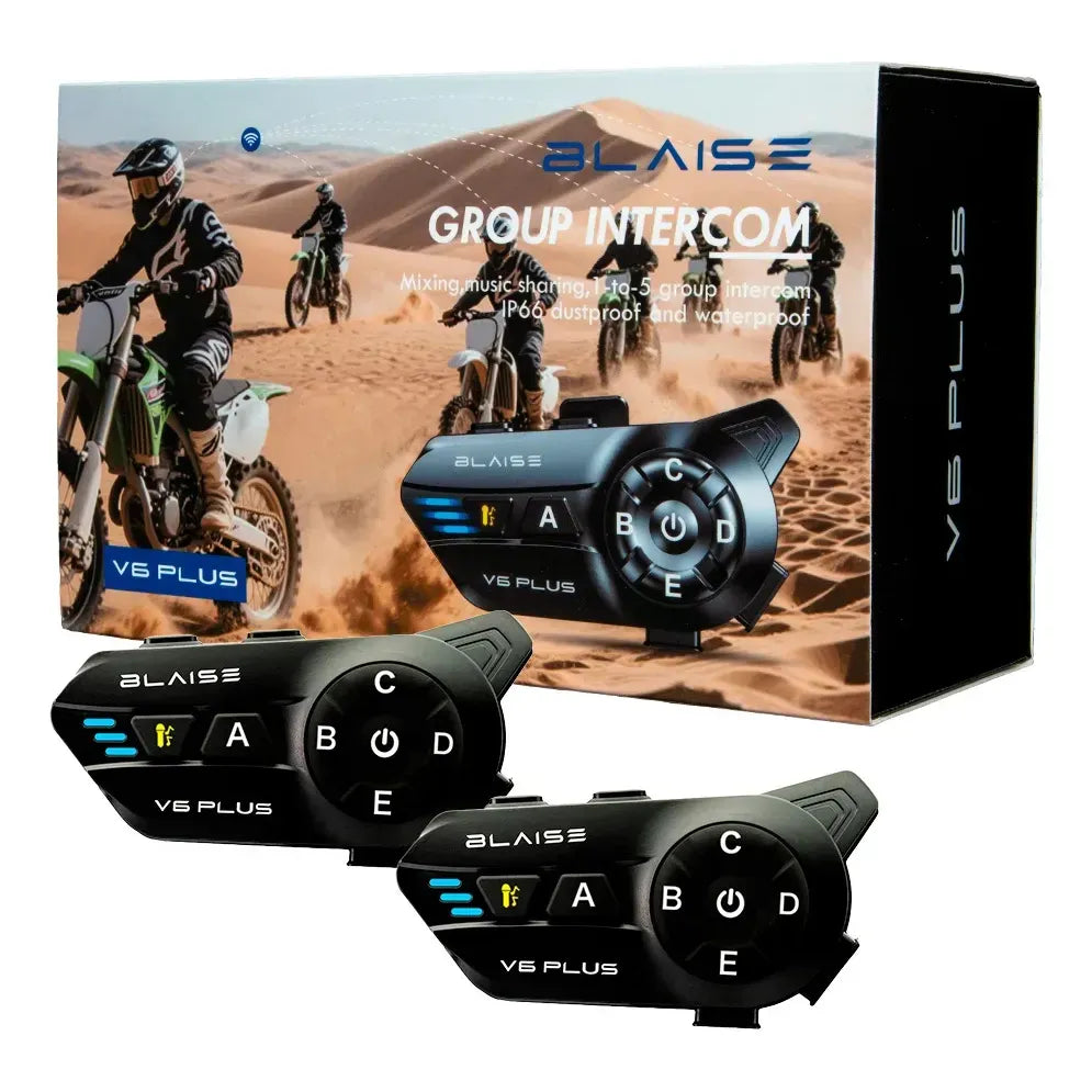 Blaise V6 Plus  Duo Pack – Intercomunicadores Bluetooth