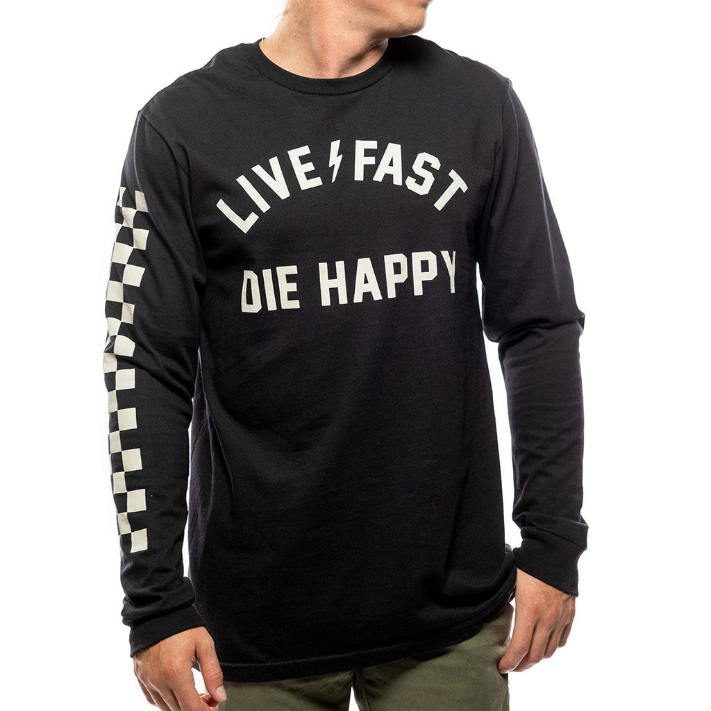 Fasthouse Die Happy LS Tee – Black