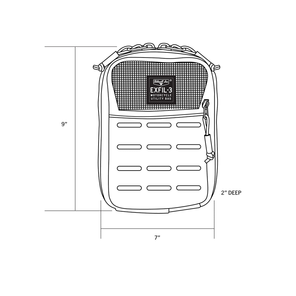 Biltwell EXFIL-3 2.0 Bag – Black