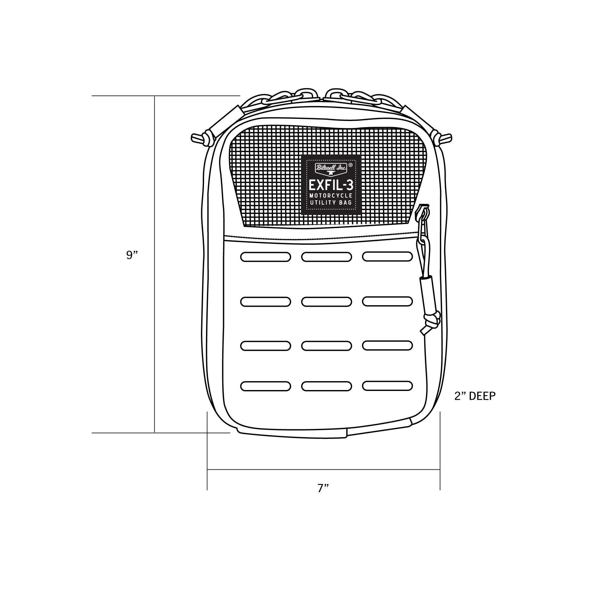 Biltwell EXFIL-3 2.0 Bag – Black