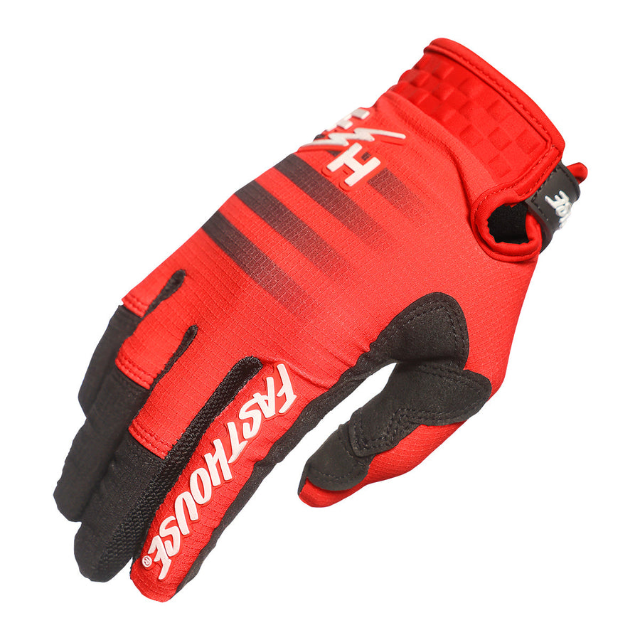 FASTHOUSE Elrod HyperSonic Glove - Red — vista 1