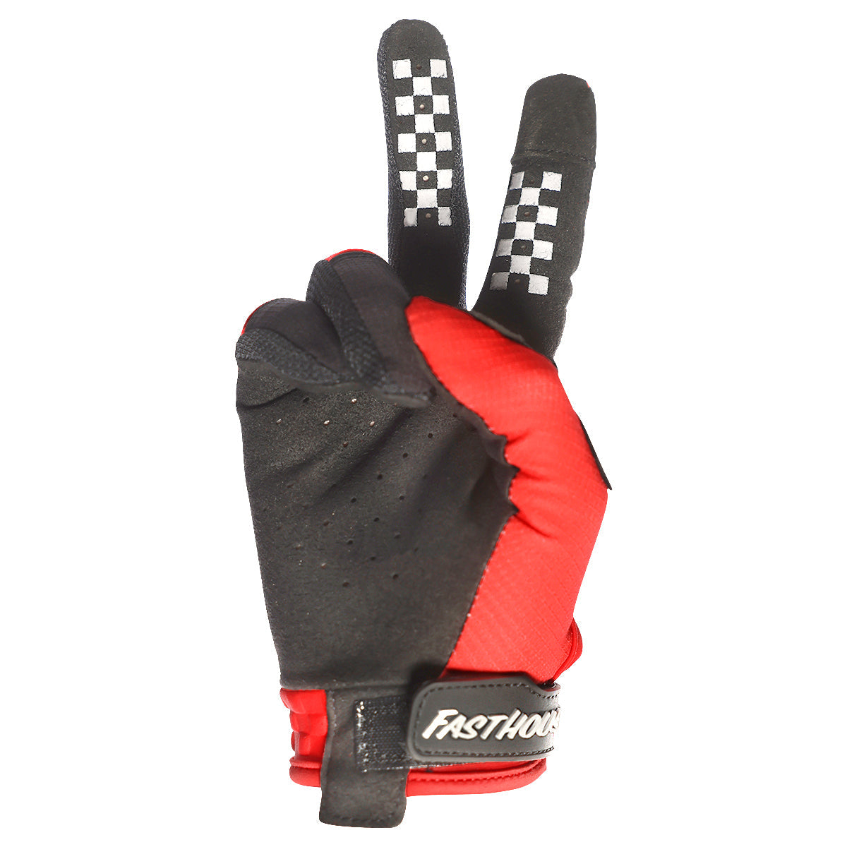 FASTHOUSE Elrod HyperSonic Glove - Red — vista 2