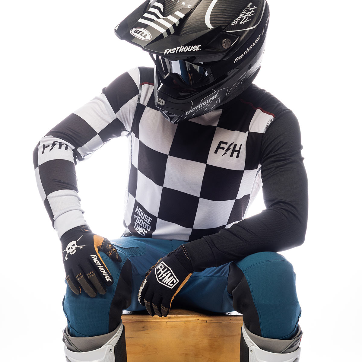 Sanguaro Gibson Jersey - White/Black | FASTHOUSE