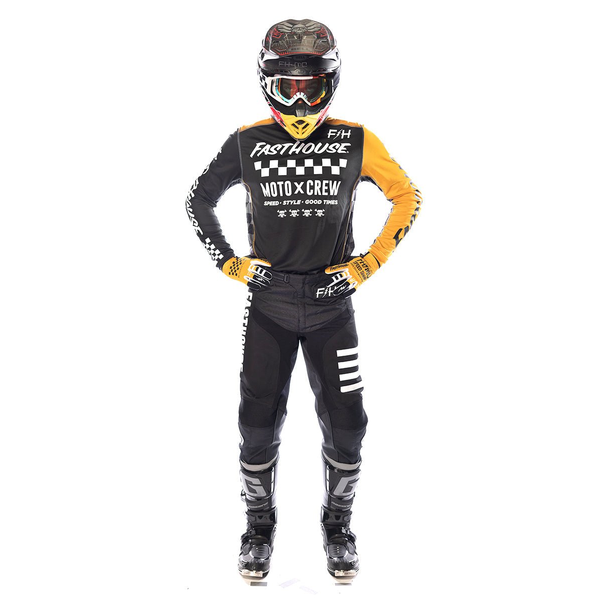 Fasthouse Grindhouse Alpha Jersey – Black / Amber