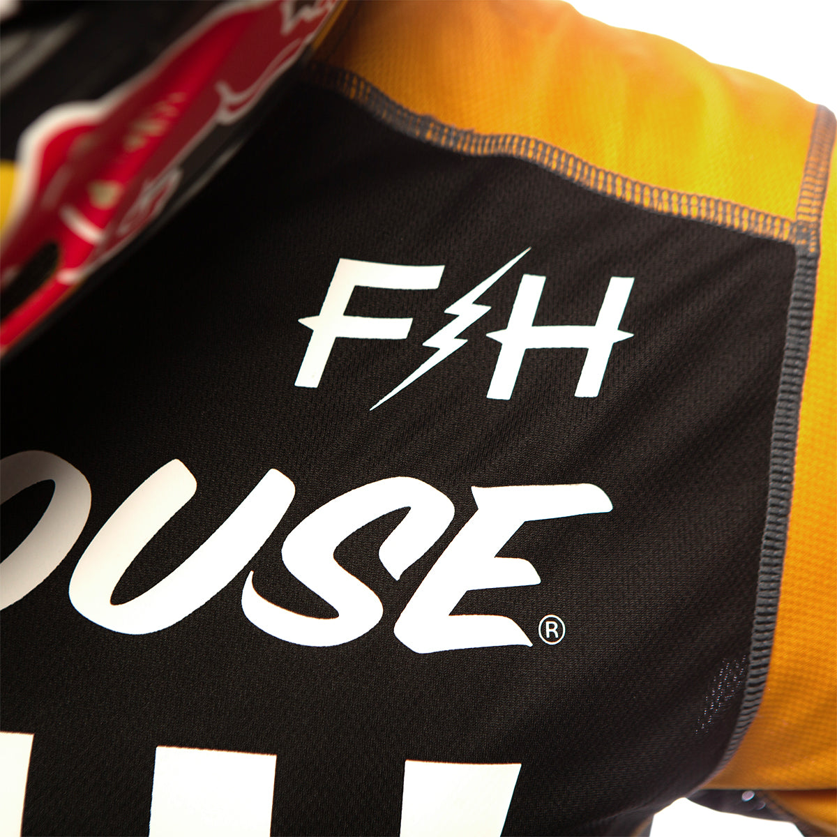 Fasthouse Grindhouse Alpha Jersey – Black / Amber — vista 5