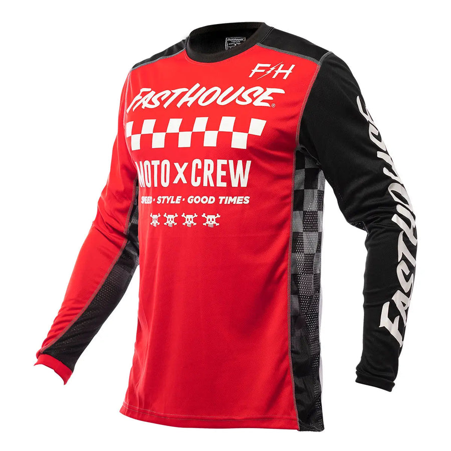 Fasthouse Grindhouse Alpha Jersey Red / Black — vista 1