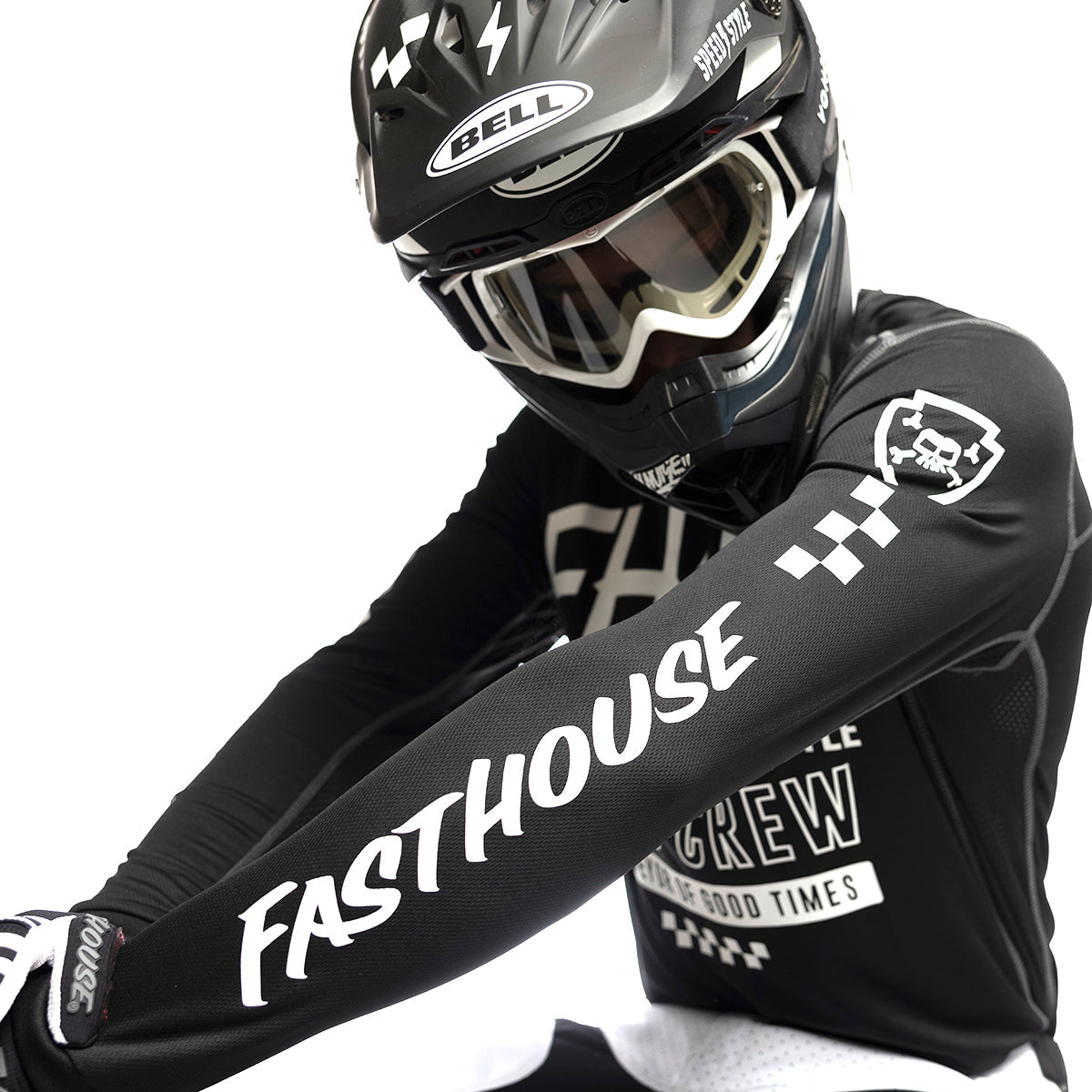 Fasthouse Grindhouse Cypher Jersey – Black — vista 5