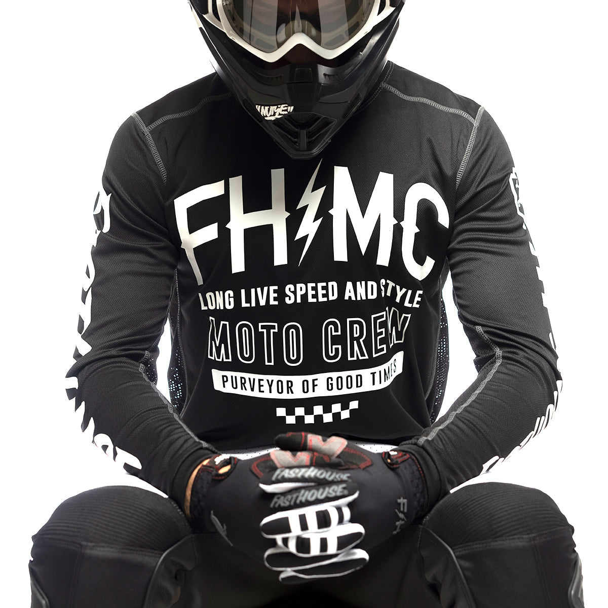 Fasthouse Grindhouse Cypher Jersey – Black — vista 3