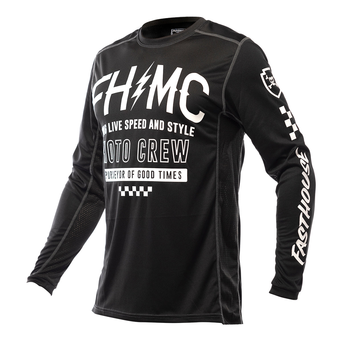 Fasthouse Grindhouse Cypher Jersey – Black — vista 1