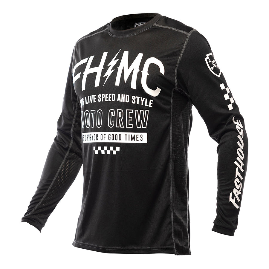 Fasthouse Grindhouse Cypher Jersey – Black — vista 1