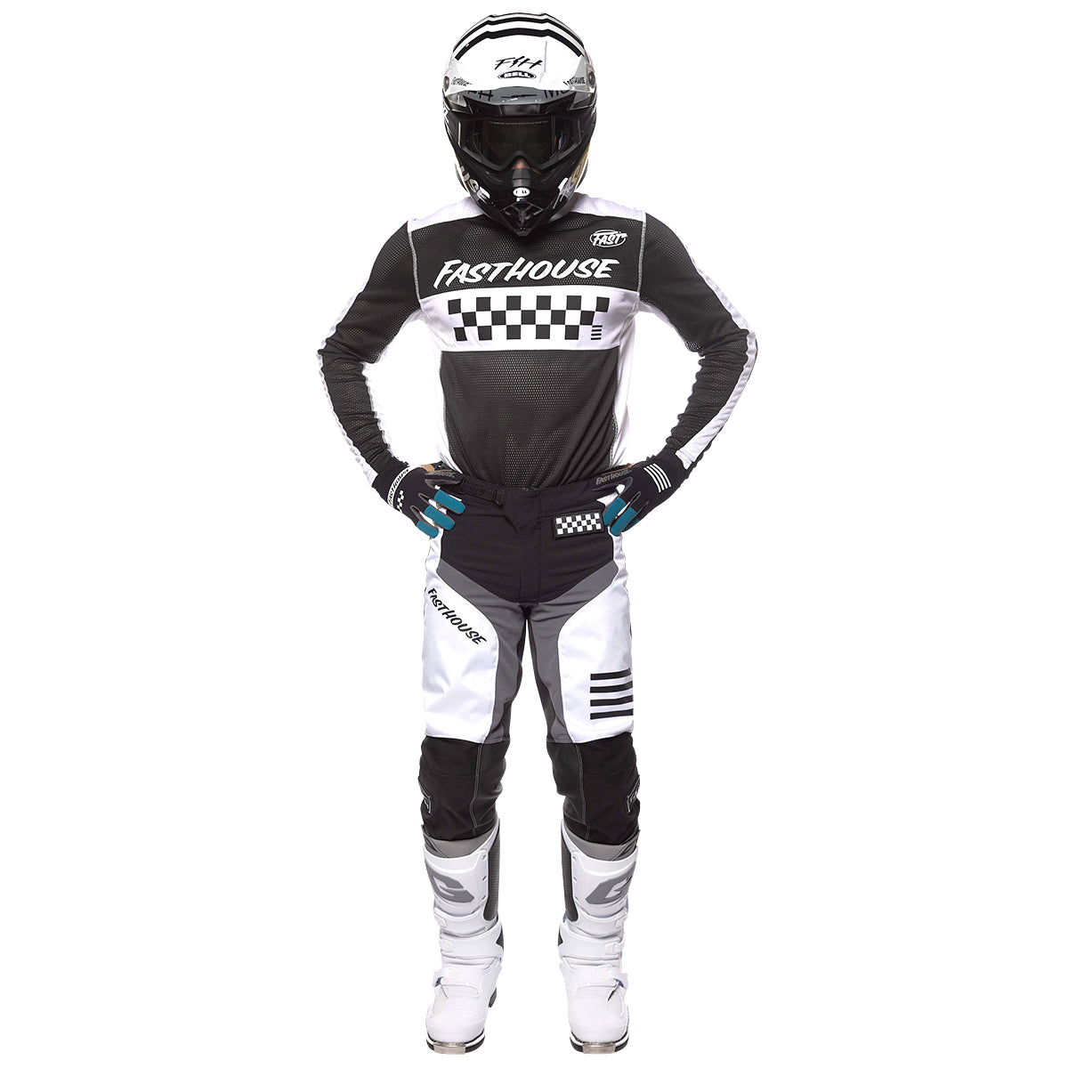 Grindhouse Waypoint Jersey, Black/White | FASTHOUSE