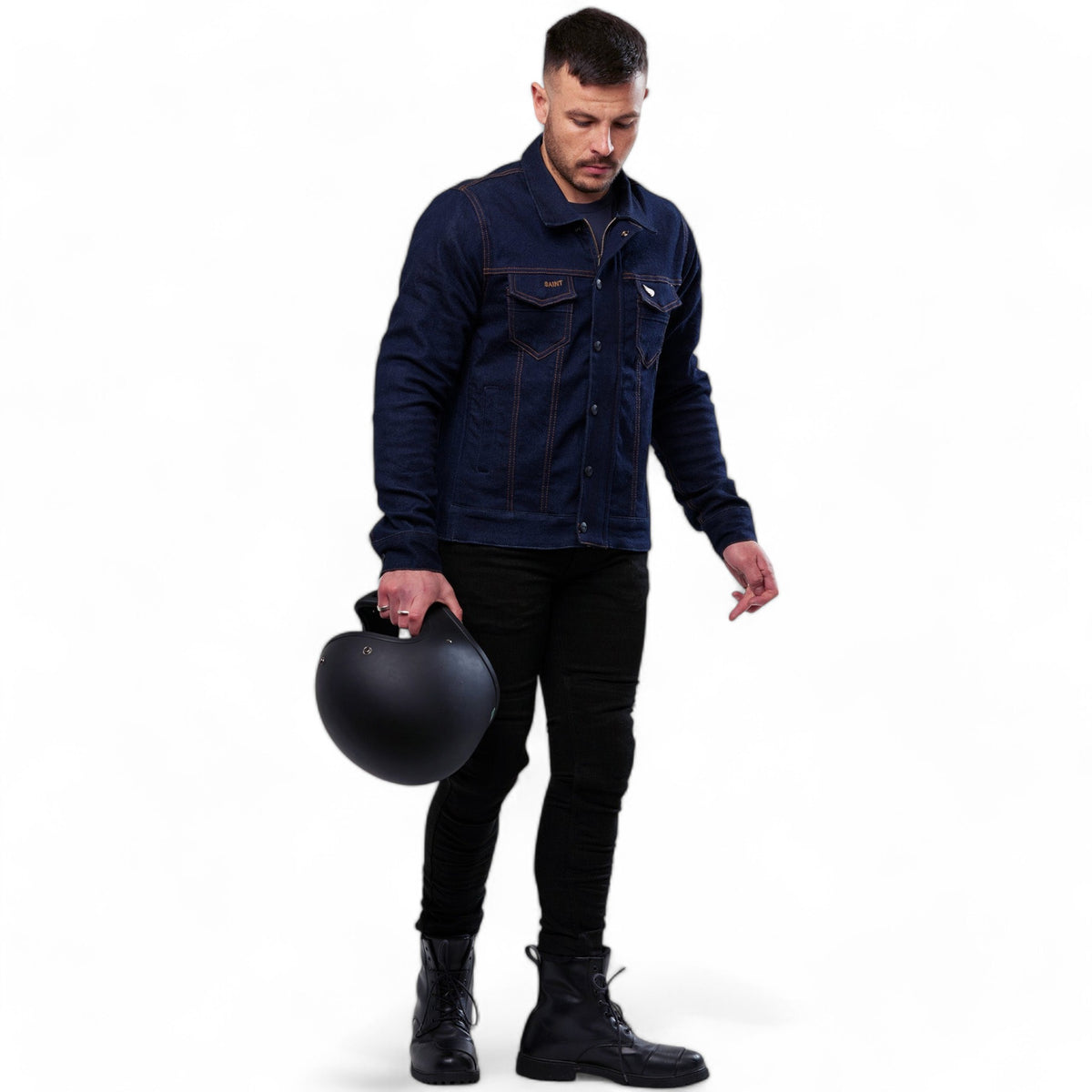 SA1NT  Engineered Classic Jacket | Blue — vista 4