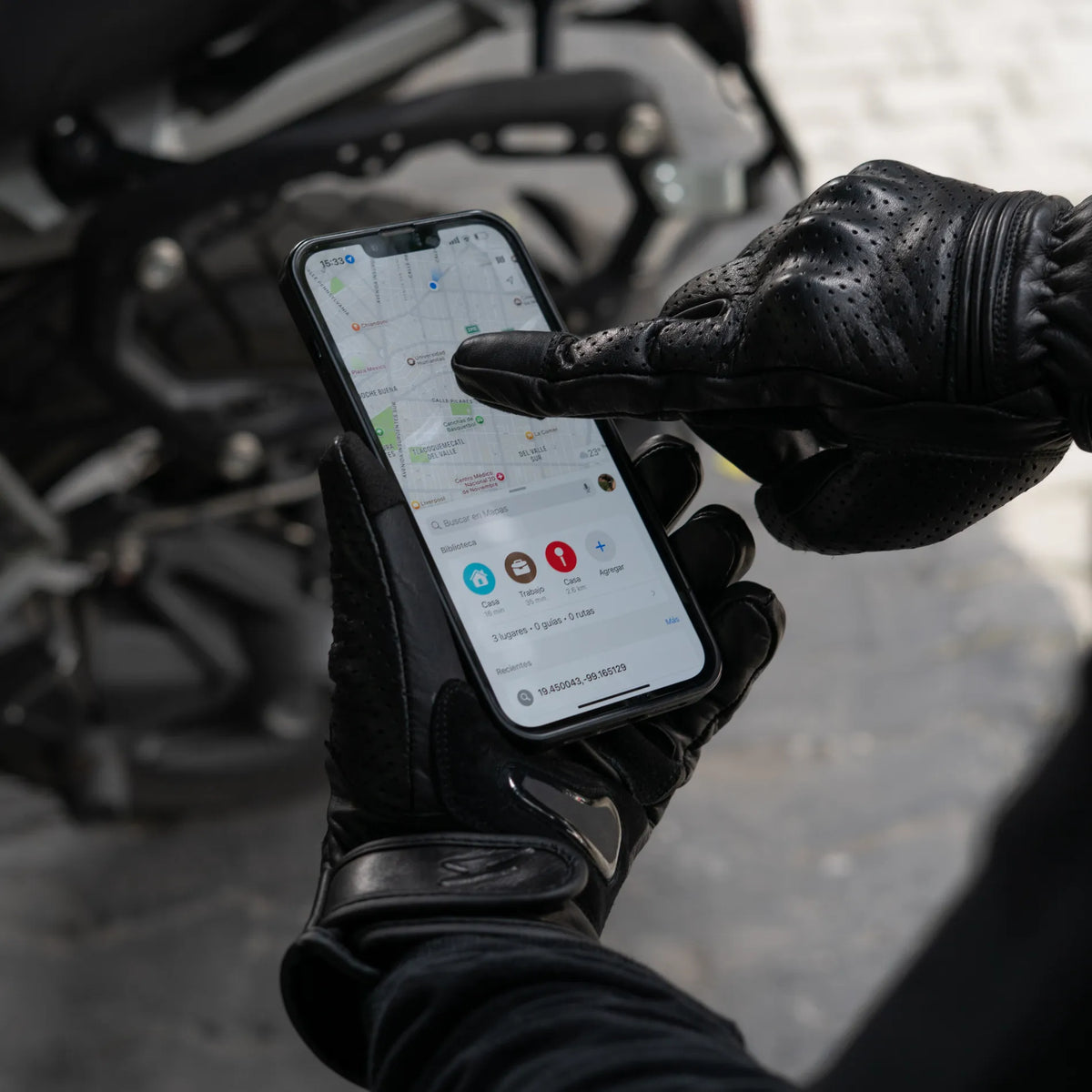 Guantes Ruta 40 Black – Machine Garage — vista 4