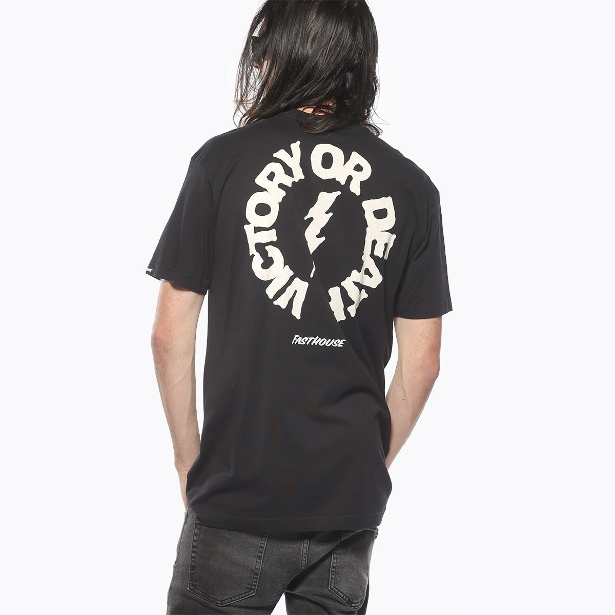 FASTHOUSE Hail Mary Tee - Black — vista 5