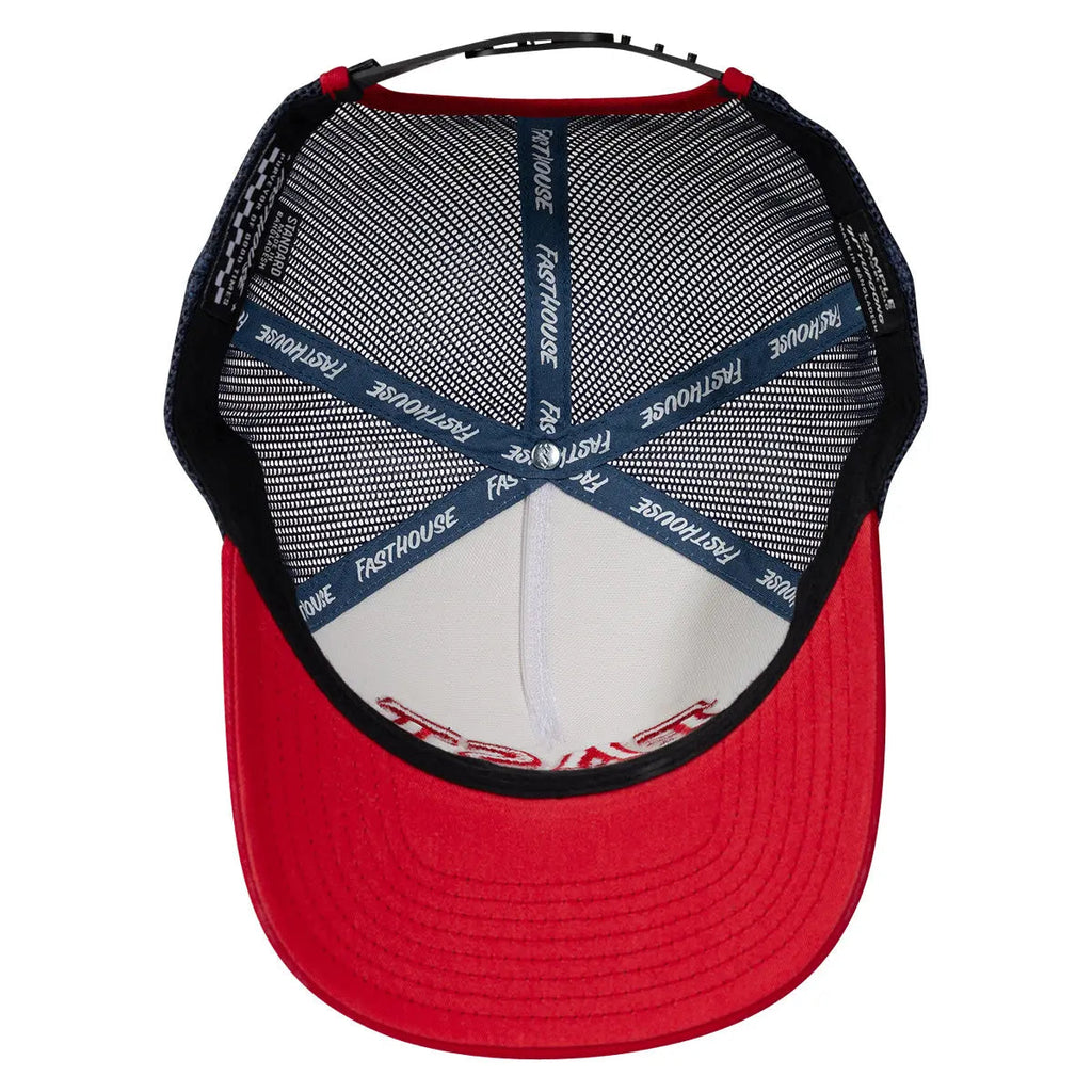 Fasthouse House of Speed Hat Off White / Red