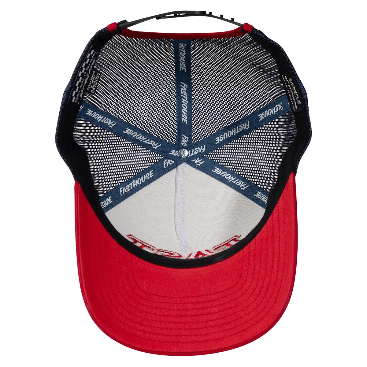 Fasthouse House of Speed Hat Off White / Red
