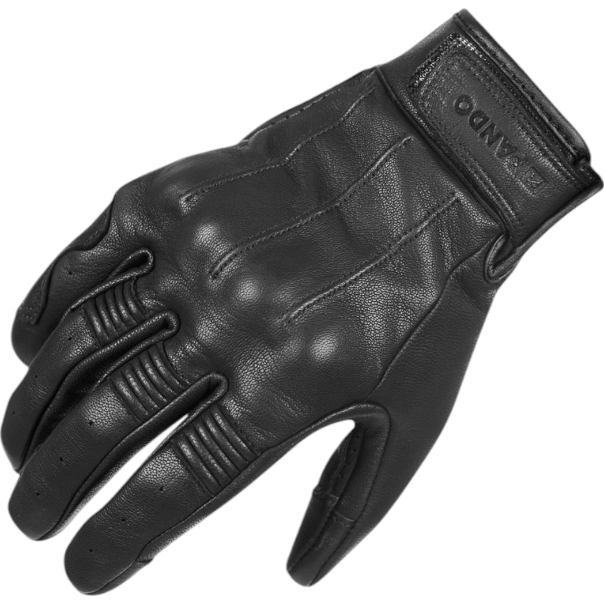 PANDO MOTO IVY BLACK – Leather Summer Motorcycle Gloves