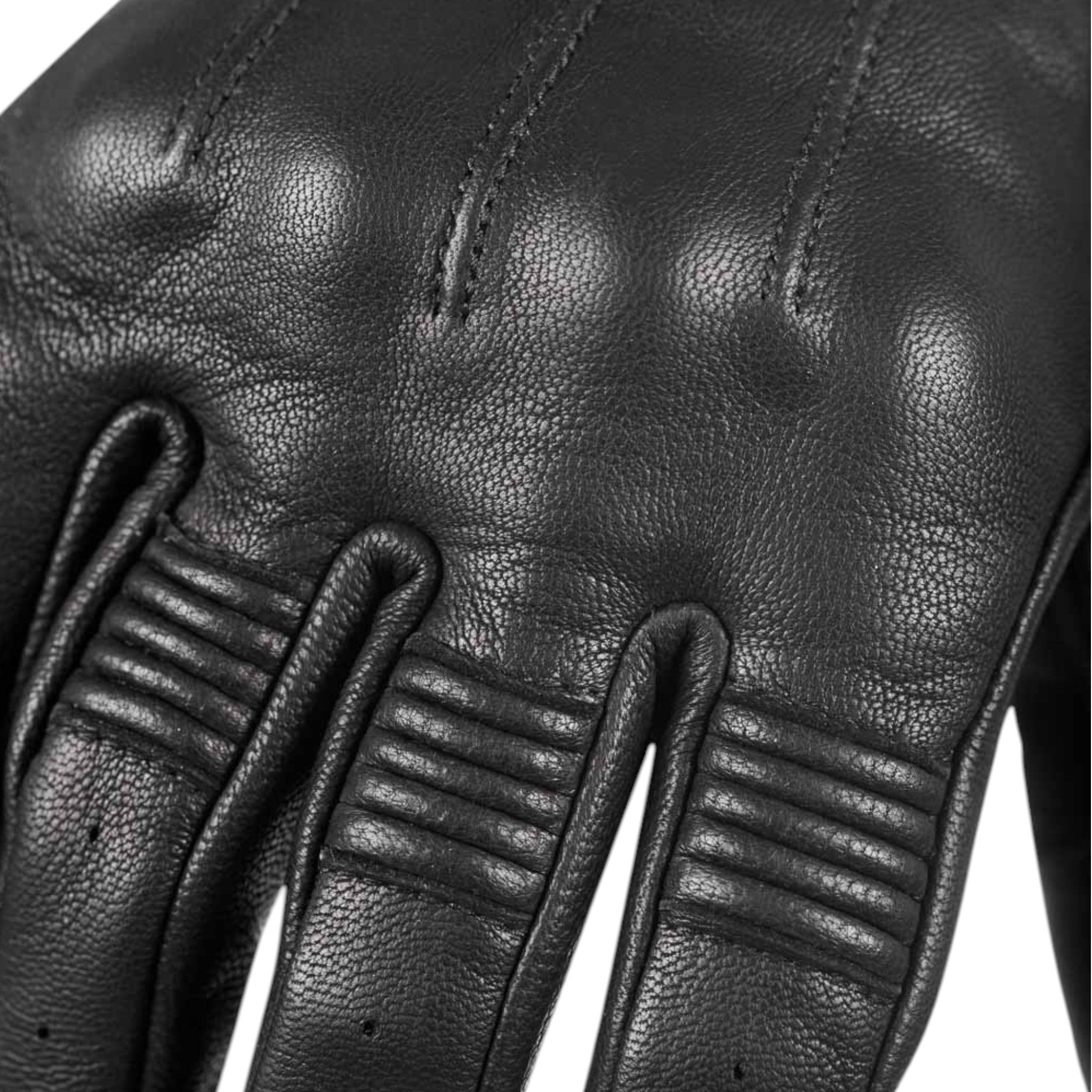 PANDO MOTO IVY BLACK – Leather Summer Motorcycle Gloves