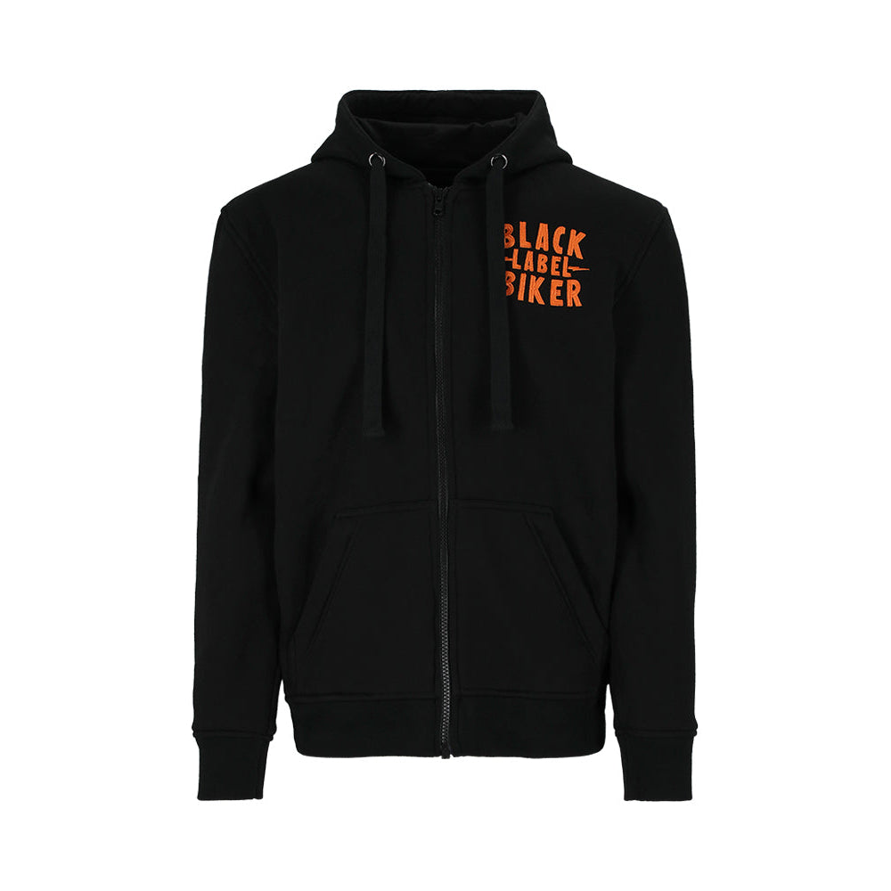 Black Label Biker Sudadera Knievel - Black/Orage — vista 2