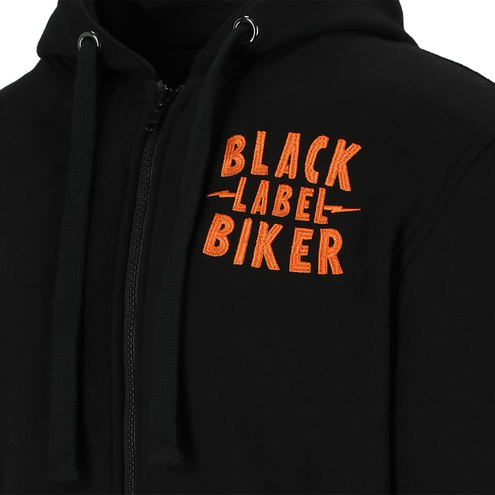 Black Label Biker Sudadera Knievel - Black/Orage — vista 4
