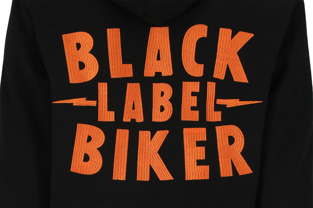 Black Label Biker Sudadera Knievel - Black/Orage — vista 3
