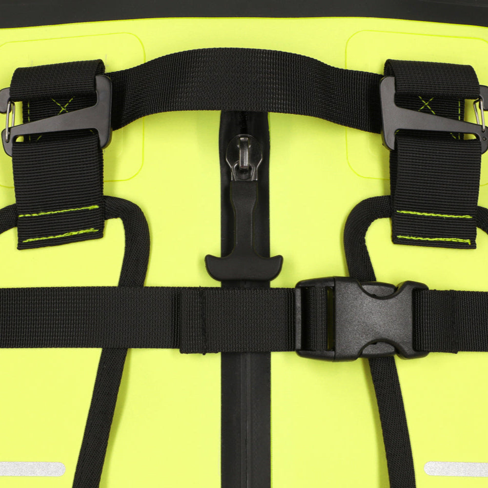 Black Label Biker Overlander Dry Bag/Backpack 65L - Verde Limón