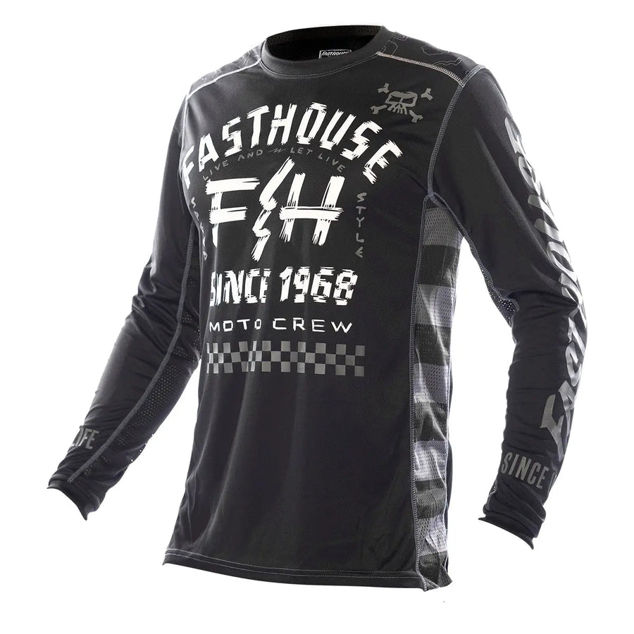 Fasthouse Off-Road Jersey Black / White — vista 1
